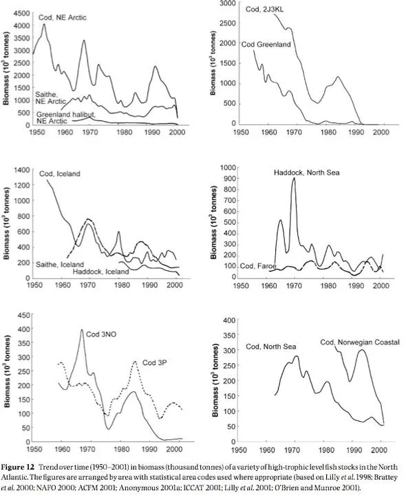 decline of various species cont