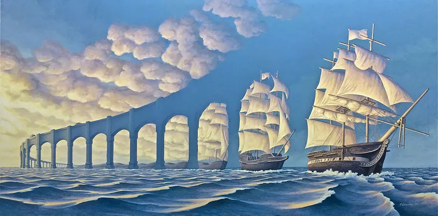 magic realism paintings rob gonsalves 100