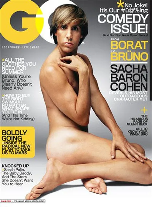 most controversial gq july 2009 sacha baron cohen