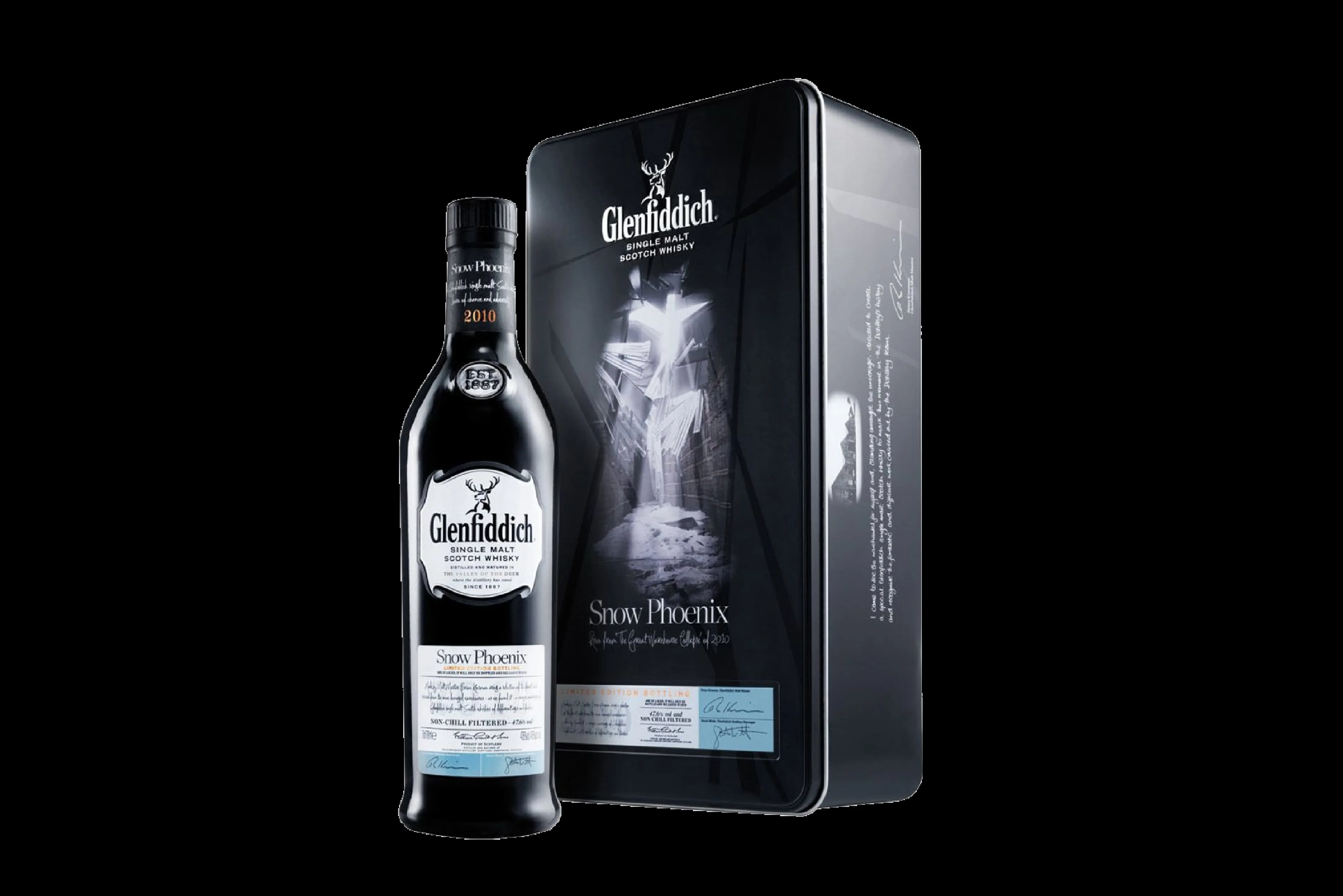 De Glenfiddich Snow Phoenix whisky met een onlosmakelijk, legendarisch verhaal