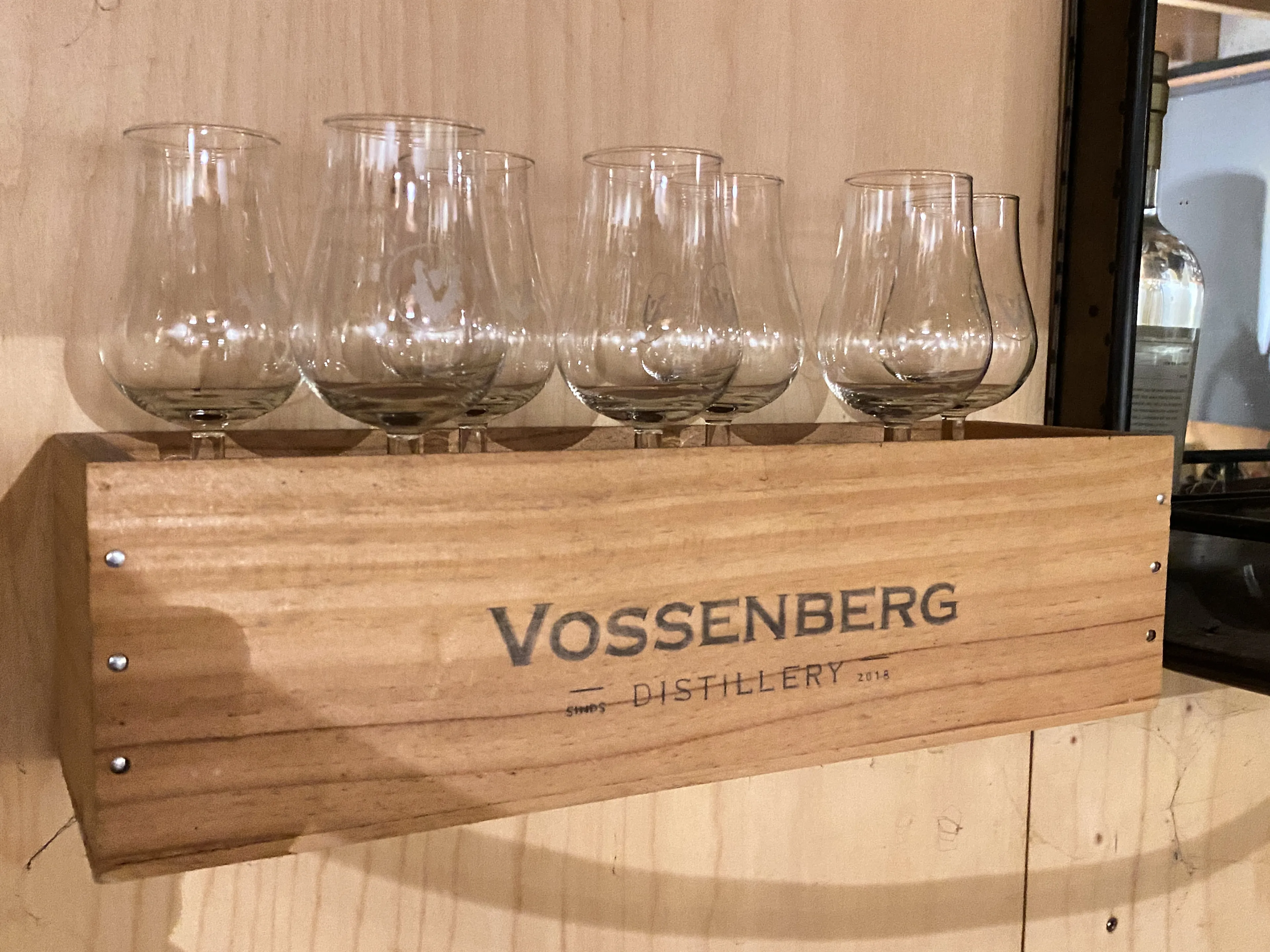 De Glencairn glazen in de Vossenberg Distillery