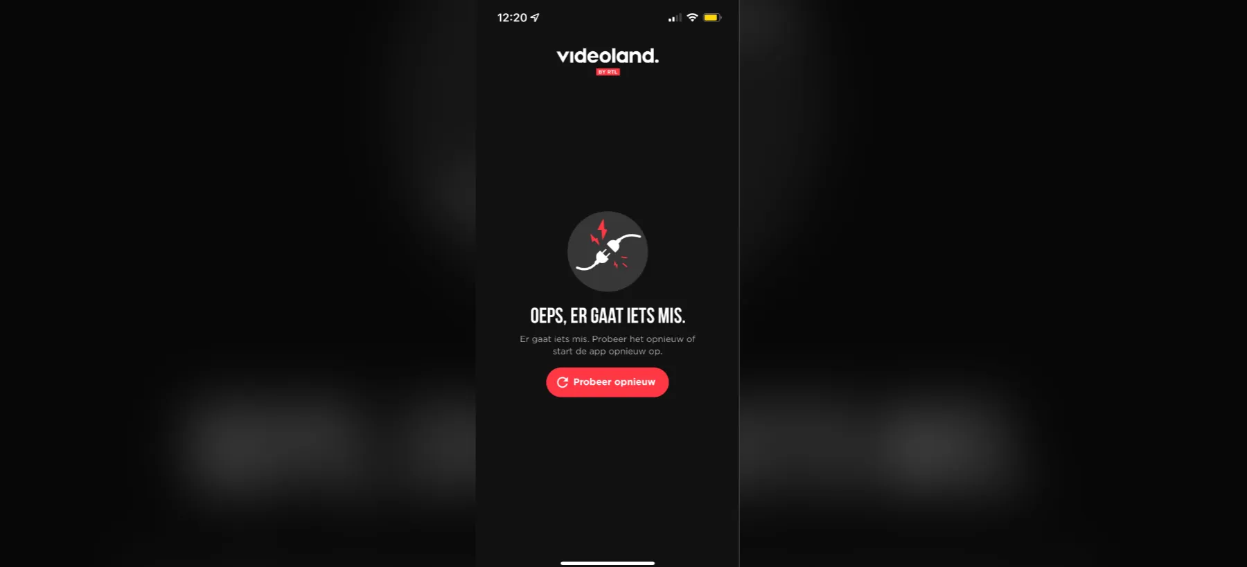 Videoland storing voor problemen