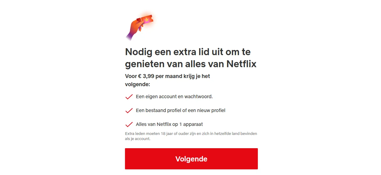 Zo kan je nog steeds Netflix delen