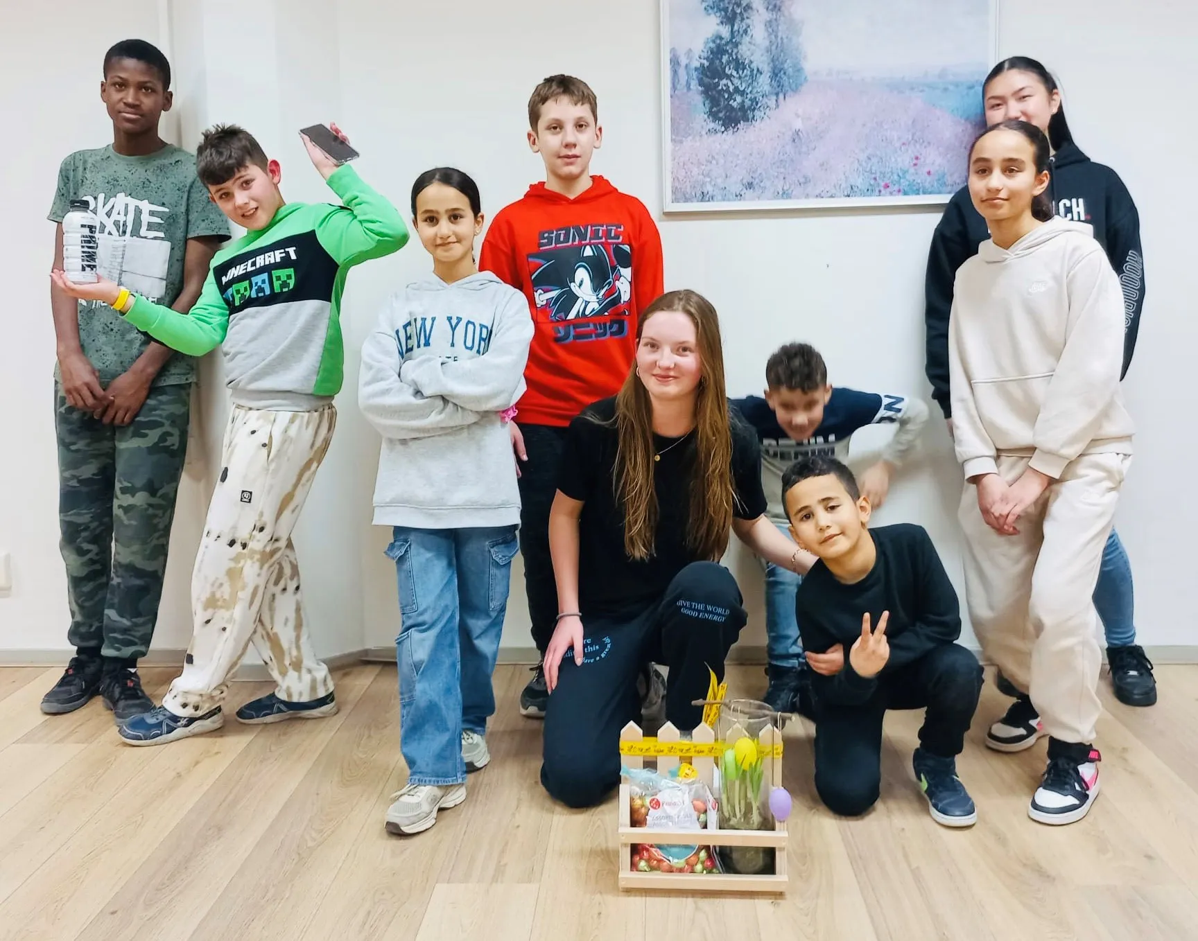 kinderen van de piezo talentenacademie krijgen een gastles van een dansdocent in opleiding foto stichting piezo 1