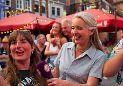 Linda Geerink tijdens de Vierdaagsefeesten