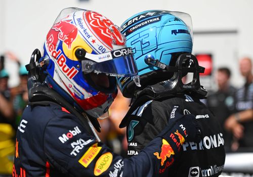 max verstappen and george russell