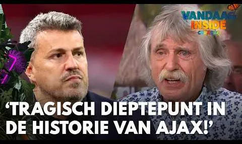 Vandaag Inside | Johan Derksen: 'Dit is een tragisch dieptepunt in de historie van Ajax!'