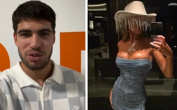 Wonderboy van het tennis Carlos Alcaraz zou een nieuw lief hebben, en da's een blonde stoot die graag uit de kleren gaat (foto's)