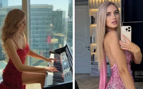 Bloedhete pianiste Zhanna trekt een 'pikante' outfit aan die niet geschikt is voor de Koningin Elisabethwedstrijd (foto's)