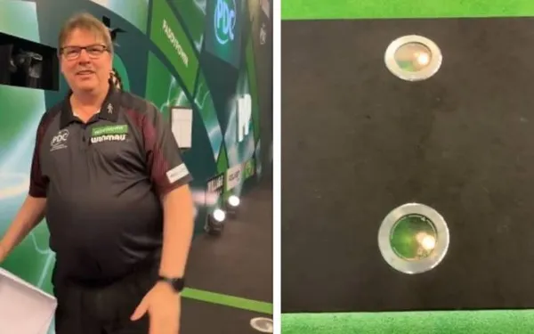 Dartsofficial onthult waarom er tijdens het WK darts in Ally Pally twee cirkels op de oche liggen