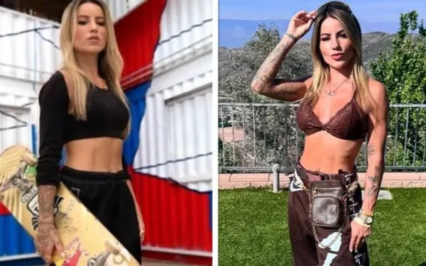 Skate-babe Leticia Bufoni showt haar indrukwekkend afgetrainde lichaam in bikini (foto's)