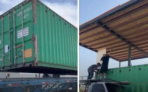 Wonen in een omgebouwde zeecontainer: dit koppel doet het en... hun bankrekening is er heel blij mee!