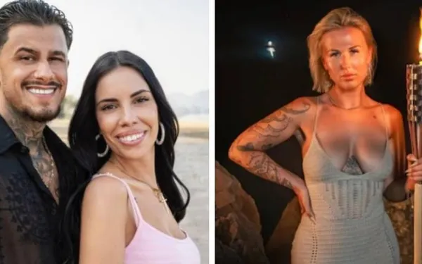 Direct vol gas op Temptation Island! Rey uit Diest loert naar billetjes van Brugse Cilène en pakt uit: "27? Dacht dat je 40 was!"