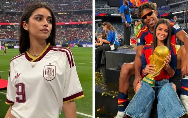 Hij schittert als wereldkampioen, zij in gepeperde outfits: Inès, het lief van Lamine Yamal, is een échte bom!