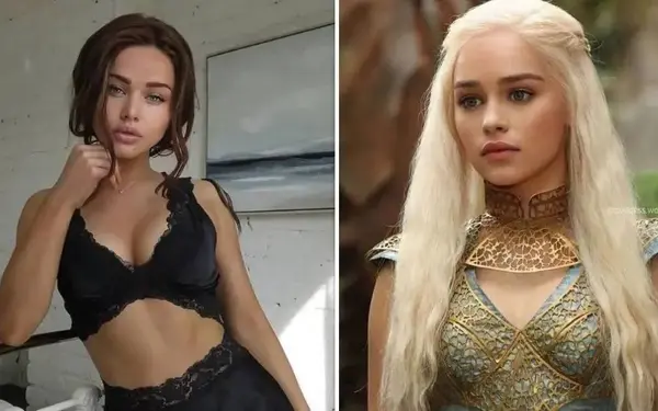 De body double van 'Mother of Dragons' Emilia Clarke toont nog eens in bikini waarom ze meer fans heeft dan de actrice