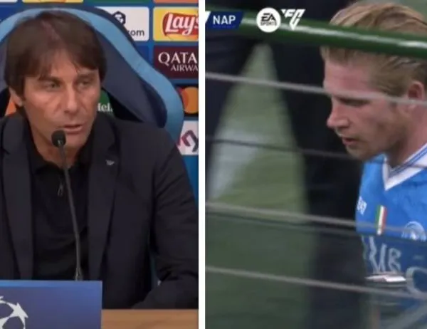 Napoli-trainer Conte spreekt nog een laatste keer dreigende taal richting Kevin De Bruyne: "Zo werkt het, en niet anders!"
