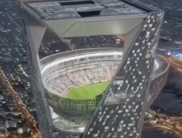 Voetbal op 350 meter hoogte: Saudi-Arabië onthult futuristisch NEOM Stadium!