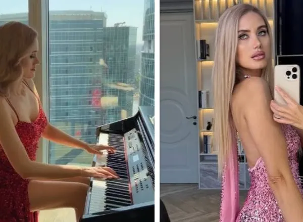 Bloedhete pianiste Zhanna trekt een 'pikante' outfit aan die niet geschikt is voor de Koningin Elisabethwedstrijd (foto's)