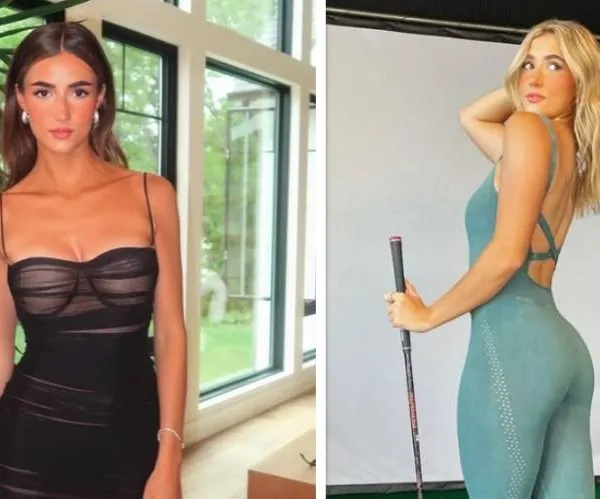 Golfbabe Lilia Schneider gooit flink wat kleren uit en toont waarom ze ook buiten de golfsport aanbeden wordt (foto's)