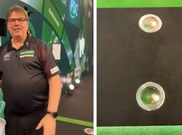 Dartsofficial onthult waarom er tijdens het WK darts in Ally Pally twee cirkels op de oche liggen