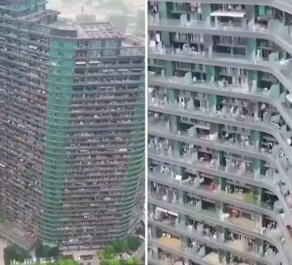 In dit 'dystopisch' appartementencomplex, met 30.000 bewoners, hoeven de mensen letterlijk nooit buiten te gaan