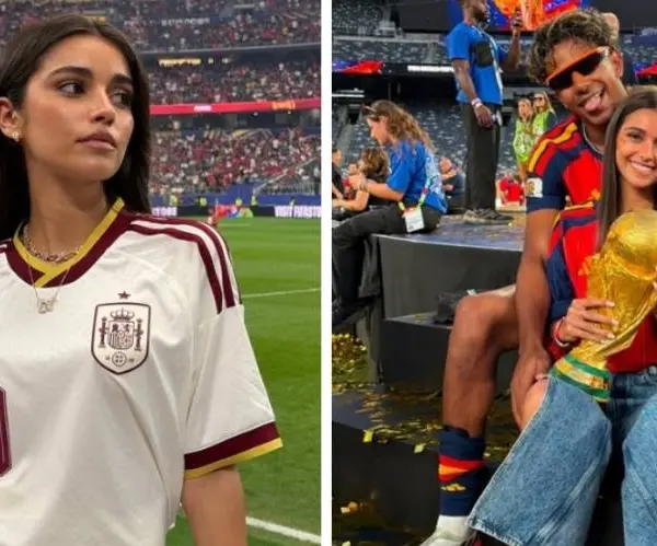Hij schittert als wereldkampioen, zij in gepeperde outfits: Inès, het lief van Lamine Yamal, is een échte bom!