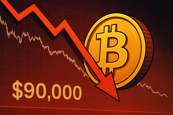 Bitcoin koersdaling onder $90.000