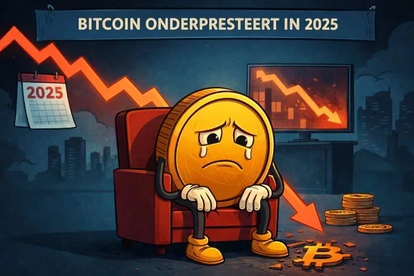 Bitcoin koers onderpresteert in 2025