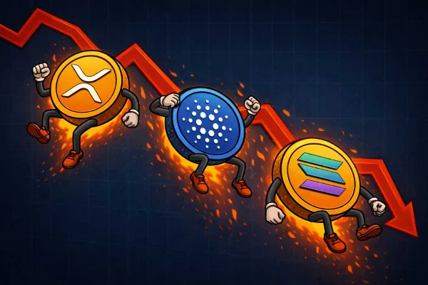 Altcoins dalen XRP, ADA, SOL