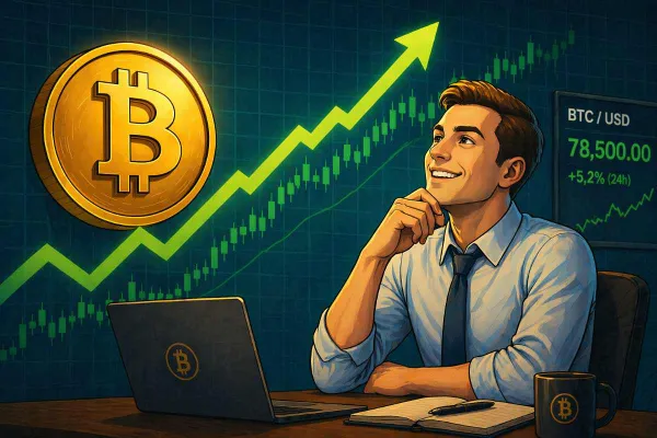 Bitcoin prijsstijging boven 78500