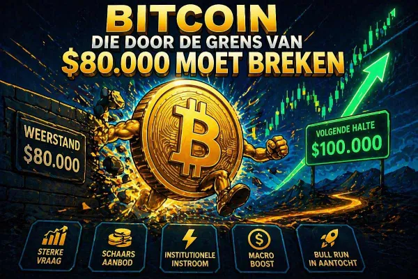 Bitcoin weerstand $80.000