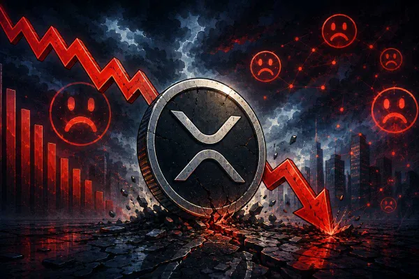 XRP sentiment daalt
