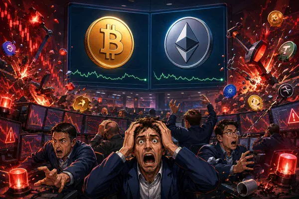 Bitcoin en Ethereum crypto liquidaties