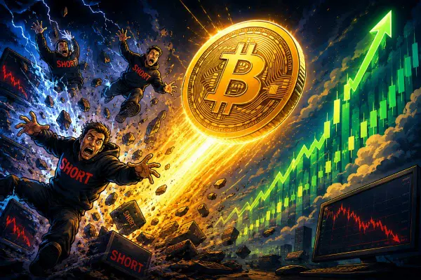 Bitcoin-shorters prijsstijging