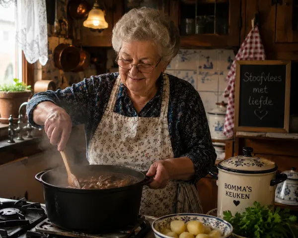 oma kookt