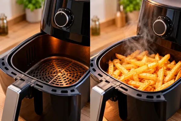 Air Fryer Fries_ Before and After