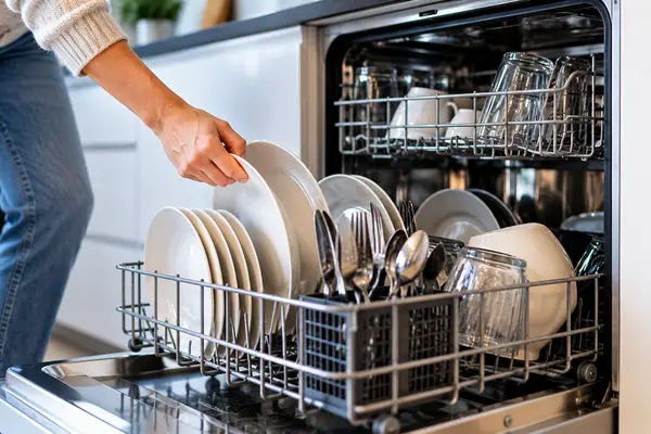 Loading a Modern Dishwasher
