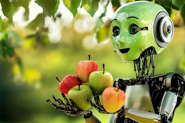 Bekijk hier hoe AI en robots zelfstandig appels plukken