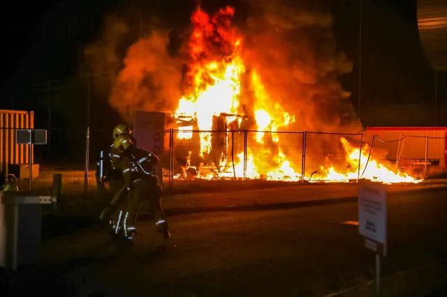 Flinke brand op industrieterrein bij toeval ontdekt