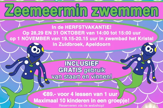 Zeemeerminzwemmen in de herfstvakantie: een magische ervaring