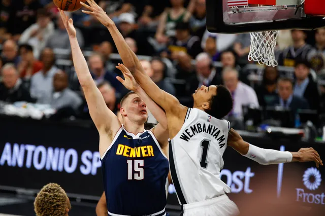 Nikola Jokic jokes about Victor Wembanyama: "'If you block one more shot, I'm gonna'.. but he blocked like four after that, so I didn't do anything about it."