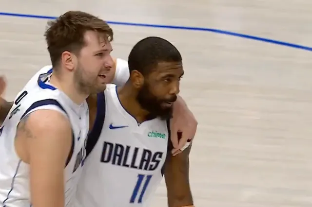 You can go with them to war! Luka Doncic and Kyrie Irving's emotional hug after his latest win