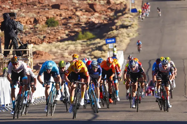 Soren Waerenskjold se impone en segunda etapa del AlUla Tour tras el susto de Davide Formolo y Movistar Team