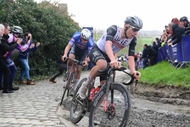 Lista de participantes final del Tour de Flandes 2023 con Pogacar, van Aert, van der Poel, Alaphilippe, Pedersen, Laporte, Pidcock, Cortina y Mohoric