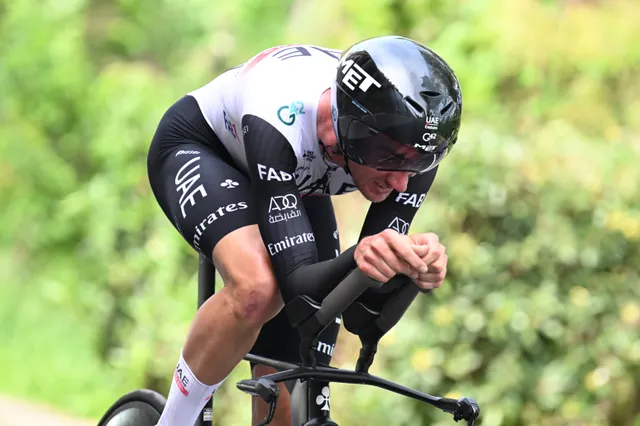 Brandon McNulty lidera el triplete del UAE Team Emirates en la crono del UAE Tour por delante de Vine y Bjerg