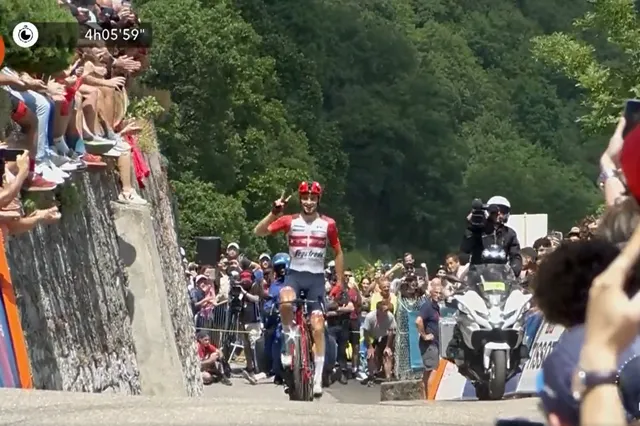 VÍDEO: El alucinante kilómetro final del Dauphiné 2023 con la tremenda victoria de etapa de Ciccone