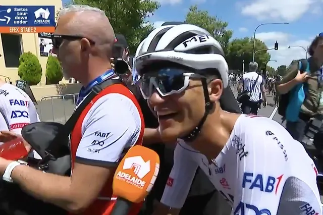 VÍDEO: El bestial ataque con la que Isaac del Toro ganó la etapa del Tour Down Under