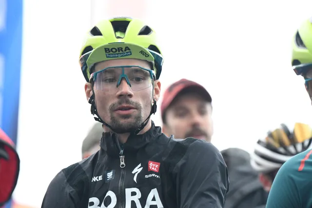 Caída de Primoz Roglic en la etapa 3 del Criterium du Dauphiné