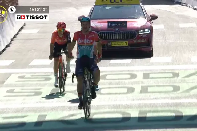 Otro tiro al palo de Aranburu y Lazkano en el Tour de Francia; Triunfo para Campenaerts