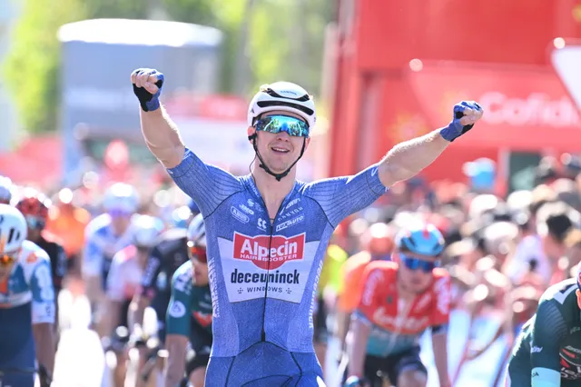 Kaden Groves suma su segunda victoria en la Vuelta a España con susto final para Primoz Roglic